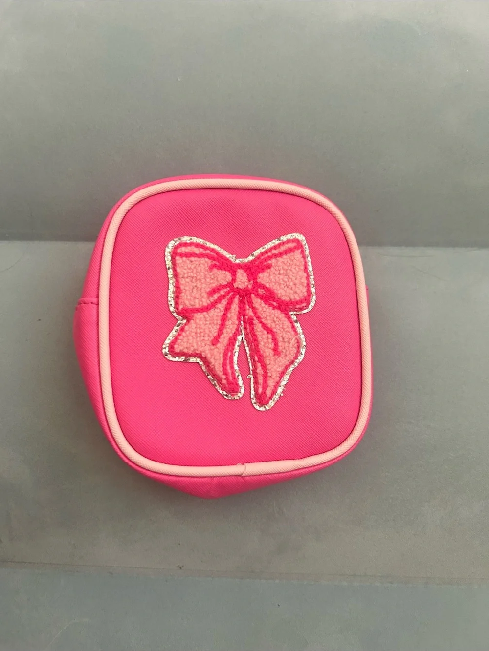 Pink Bow Kids Accessory Pouch